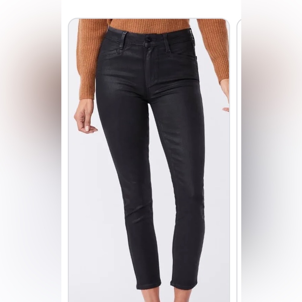 PAIGE coated jeans in black fog